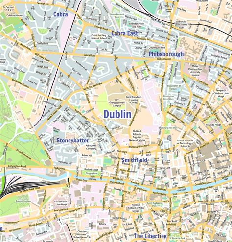 Mapa Dublin