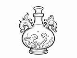 Potion Bottle Coloring Page For Download  sketch template