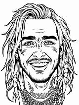 10  Free Post Malone Coloring Pages For Fun And Creativity sketch template