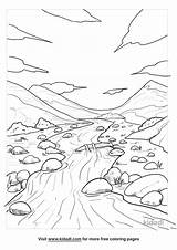 Free Detailed river coloring page – Artofit sketch template
