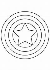 A Captain America Shield Coloring Page  Free Printable Coloring Pages sketch template
