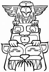 Free Printable Totem Pole Coloring Pages For Kids sketch template