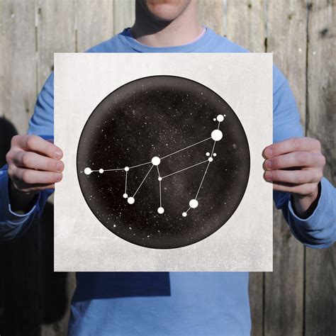 Capricorn Constellation Art Print by City Prints - The Map Shop