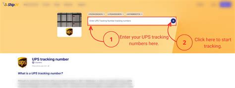 Ups Tracking Number Example