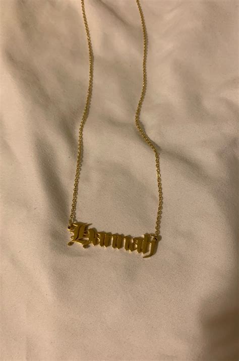 Mercari: Your Marketplace | Mercari | Signature necklace, Gold name necklace, Signature jewelry