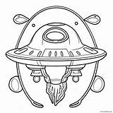 Alien Spaceship Coloring Page 34804 27512 sketch template