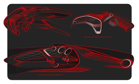 Alfa Romeo 4C Interior on Behance