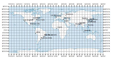Latitude, Longitude and Coordinate System Grids - GIS Geography