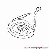 Ham Coloring Page sketch template