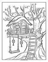 120  Treehouse Coloring Pages For Kids & Adults Free Printable PDFs sketch template
