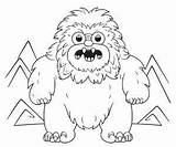 Free Yeti coloring Pages – Coloring Corner sketch template