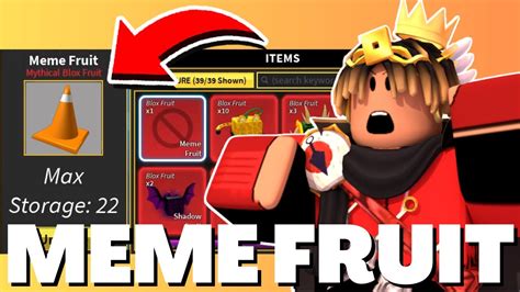 O NOVO ITEM DO BLOX FRUITS QUE VAI CHEGAR NA PRÓXIMA UPDATE (MEME FRUIT ...