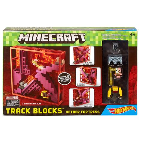 Minecraft Nether Fortress Hot Wheels Track Blocks Figure | Minecraft Merch