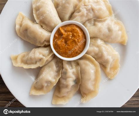 Plate of Nepalese momos Stock Photo by ©dutourdumonde 218734764