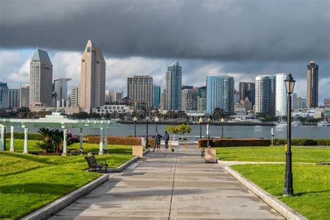 Centennial Park Coronado With San Diego Skyline Viewpoint - CALIFORNIA ...