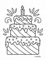 Happy Birthday Coloring Pages – 30 Printable  Easy sketch template