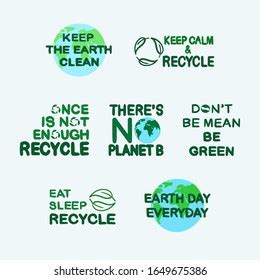 Keep Earth Clean Slogan Eco Friendly Stock Vector (Royalty Free) 1647924394 | Shutterstock