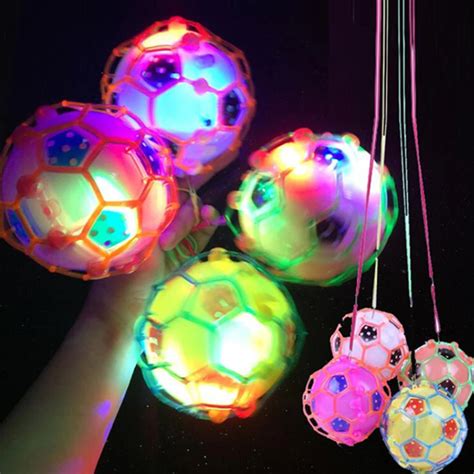 Led/Glowing Balls flash luminous jump fluffy ball toys for party supplies Glow In The Dark ...