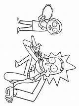Rick And Morty coloring Pages sketch template