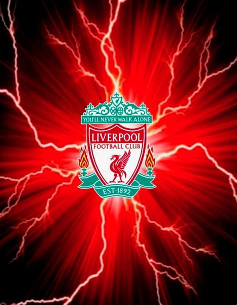 Liverpool fc, abstract, champions, football, lightning, premiership, red, the reds, HD phone ...