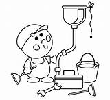 Plumber Coloring Pages  Best For Kids sketch template