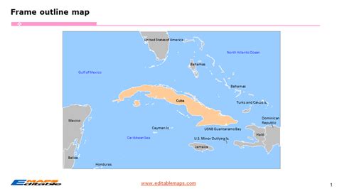 Cuba Map with 15 Provinces and one Special Municipality - Editable ...