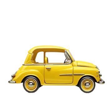 Yellow Toy Car On A Gray Background 3d Rendering Front View, Yellow Toy Car On A Gray Background ...