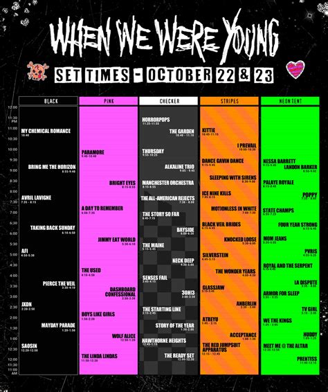 When We Were Young Festival Announce Set Times