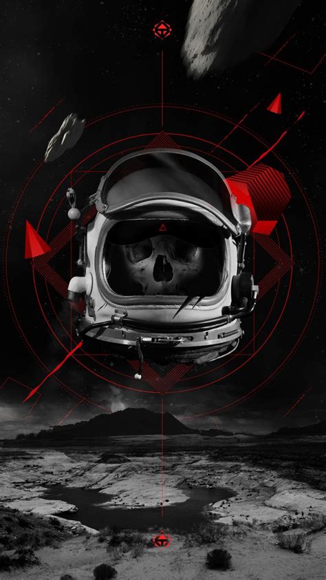 2160x3840 Skull, helmet, astronaut wallpaper | Astronaut wallpaper, Art series, Art