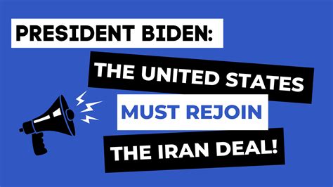 30+ Orgs to Biden: Fulfill Your Campaign Promise, Rejoin the Iran Deal ...