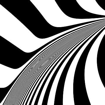 Black And White Optical Illusion Pattern Background Decor Curve Line Vector, Decor, Curve, Line ...