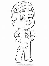 Greg PJ Masks Coloring Page For Kids  Free Printable sketch template
