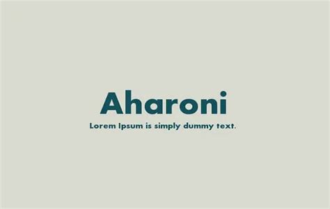 Aharoni Font Free Download - Font Sonic