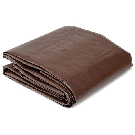 Super Heavy Duty Tarp, 10'W x 20'L, 8 oz., Brown - Walmart.com ...