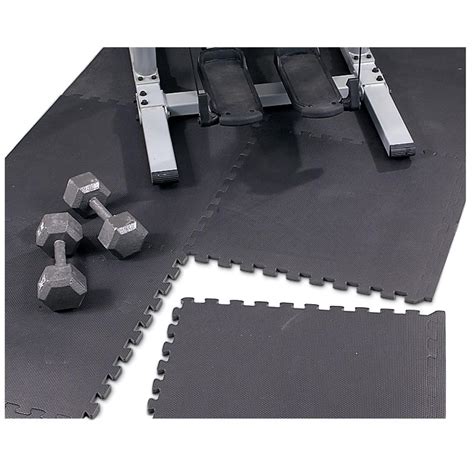 Puzzle Mat Floor Protector, Black - 99324, Rugs at Sportsman's Guide