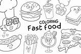 Coloring Fast Food Graphic By Cartoon Shop · Creative Fabrica sketch template