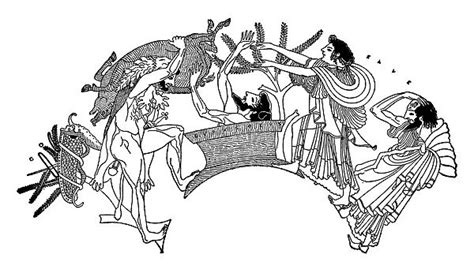 HERACLES & EURYSTHEUS. Heracles bringing the Erymanthian