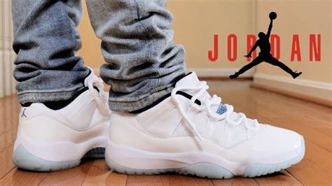 JORDAN 11 LOW "LEGEND BLUE" REVIEW & ON FEET - YouTube