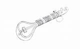 Drawing Sitar Instrument Sketch Coloring Page sketch template