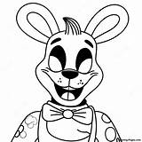 Cartoon Nightmare Bonnie Coloring Page  Pagescom sketch template