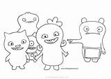 Ugly Doll Character Coloring Pages sketch template