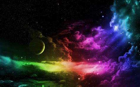 Rainbow Earth Wallpaper