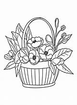 30  Flower Basket Coloring Pages Free Printable PDF JPG PNG sketch template