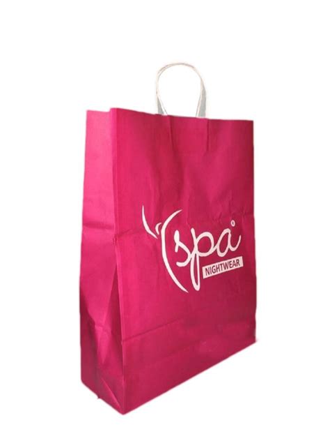 Pink Printed Paper Shopping Carry Bag, Bag Size: 10 X 15 X 4 (w X H X G ...