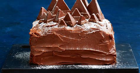 Toblerone Mountain Mud Cake