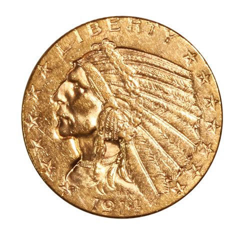 $5 Gold Indian 1914-D Extra Fine | Golden Eagle Coins