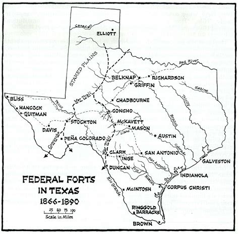 Map Of Texas During 1800s - Emilie Nicolette