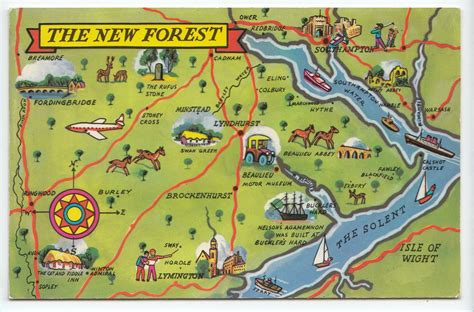 The New Forest Map Postcard 2846 on eBid United Kingdom | 144877558