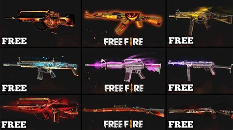 List Of All Free Fire Gun Skin Redeem Codes 2021 As Of Now