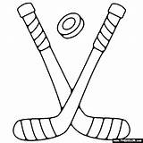 Hockey Sticks Coloring Page sketch template
